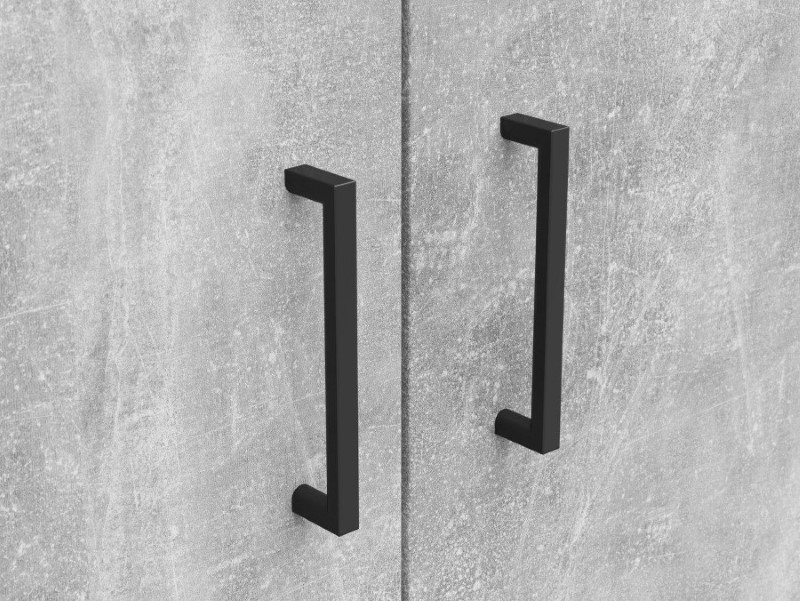 Closed two-door MultiDo bookcase, 80 cm, light color, atelier - Image 4