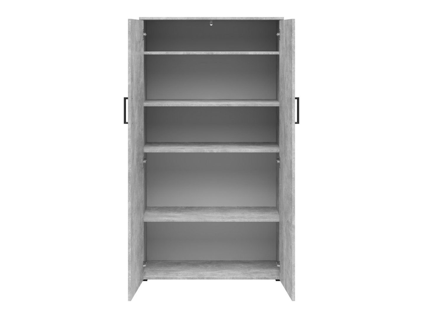 Closed two-door MultiDo bookcase, 80 cm, light color, atelier - Image 2