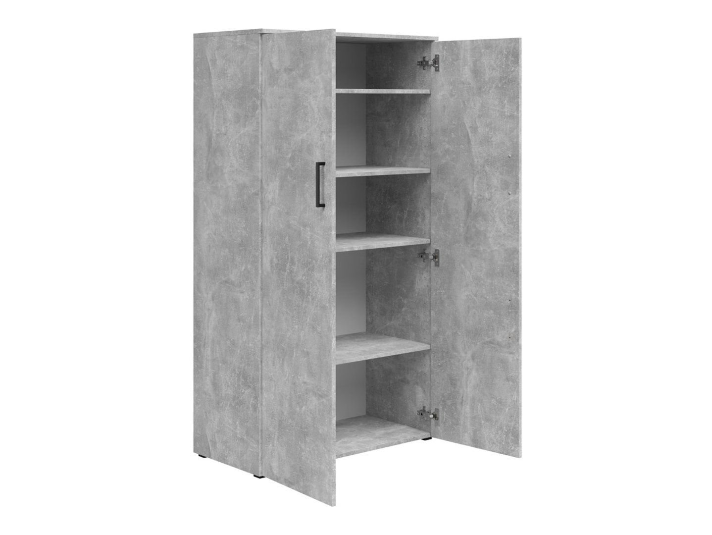 Closed two-door MultiDo bookcase, 80 cm, light color, atelier - Image 3