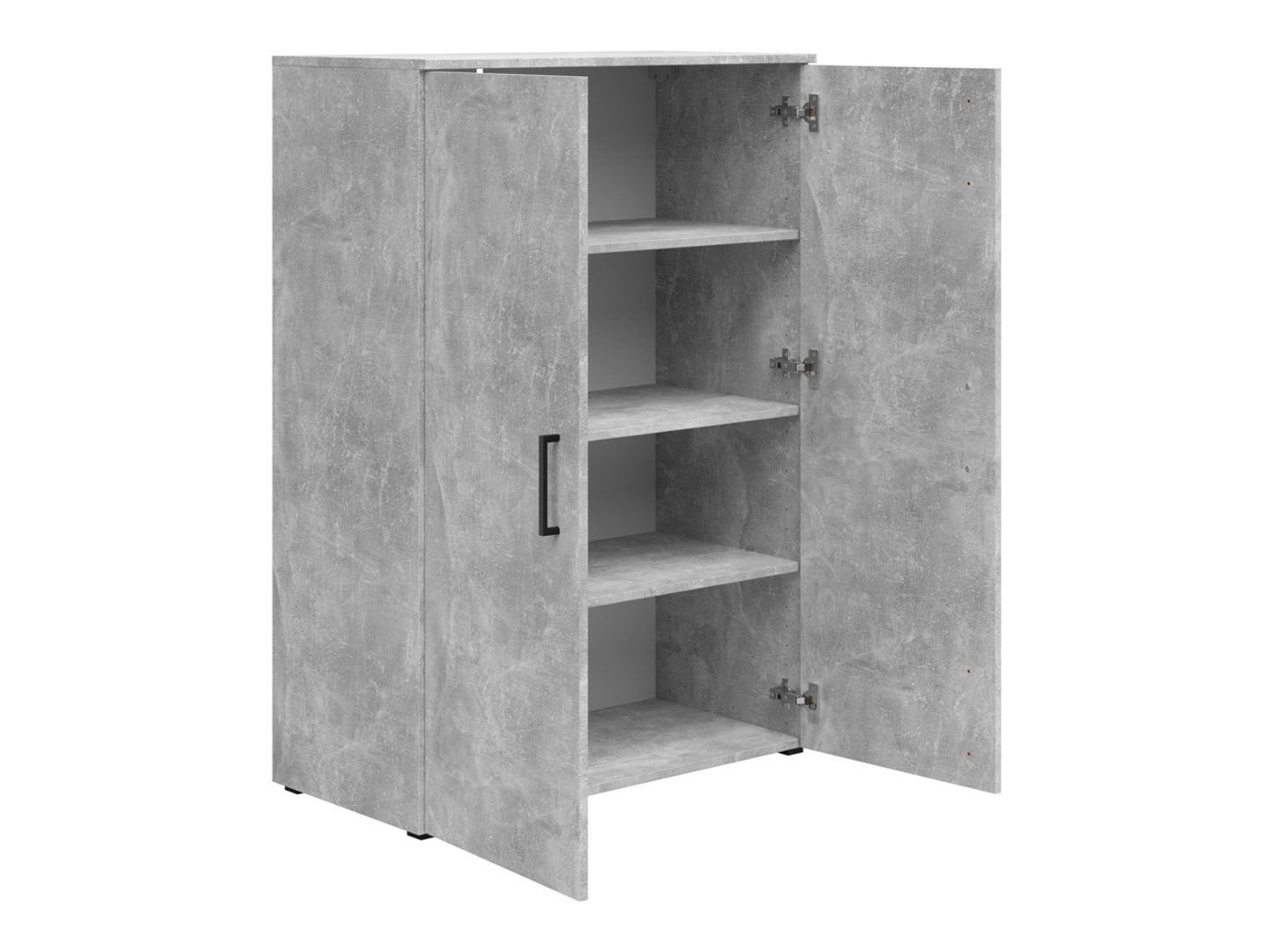 Closed two-door MultiDo bookcase, 80 cm, light color, atelier