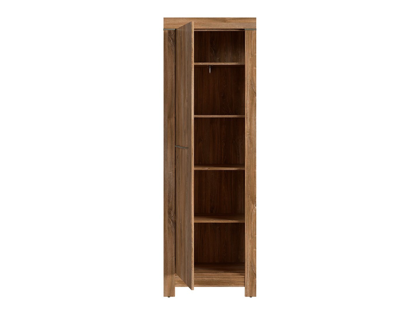 GENT single-door closed bookcase, 66 cm, oak color, Stirling wood - Image 4