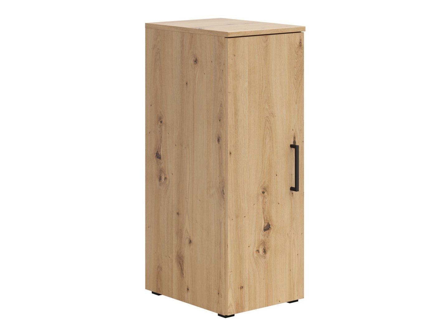 Closed single-door bookcase "MultiDo 30" - oak cabinet - Image 5