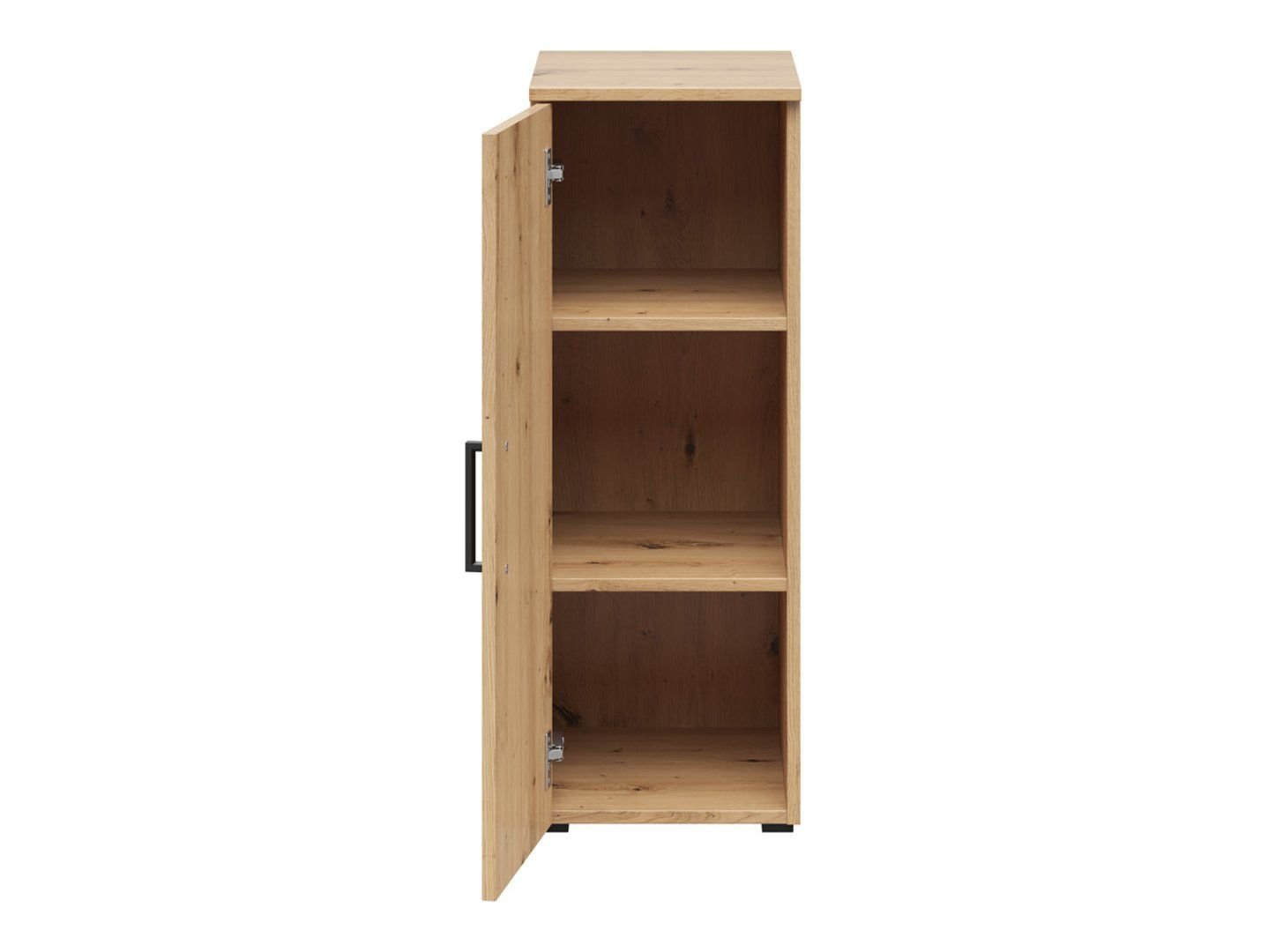 Closed single-door bookcase "MultiDo 30" - oak cabinet - Image 6
