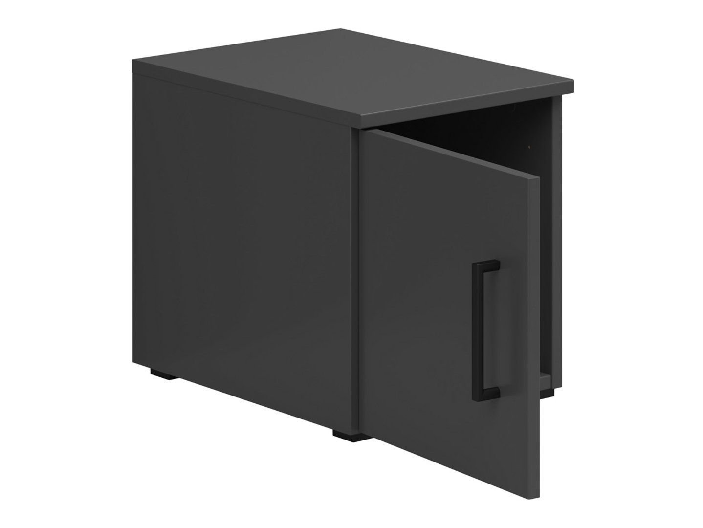 Closed single-door bookcase MultiDo 30 graphite cabinet