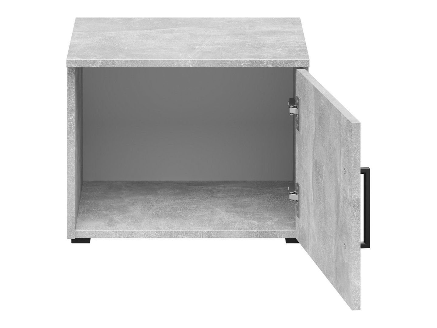 Closed single-door bookcase MultiDo cabinet, 45 cm, bright atelier