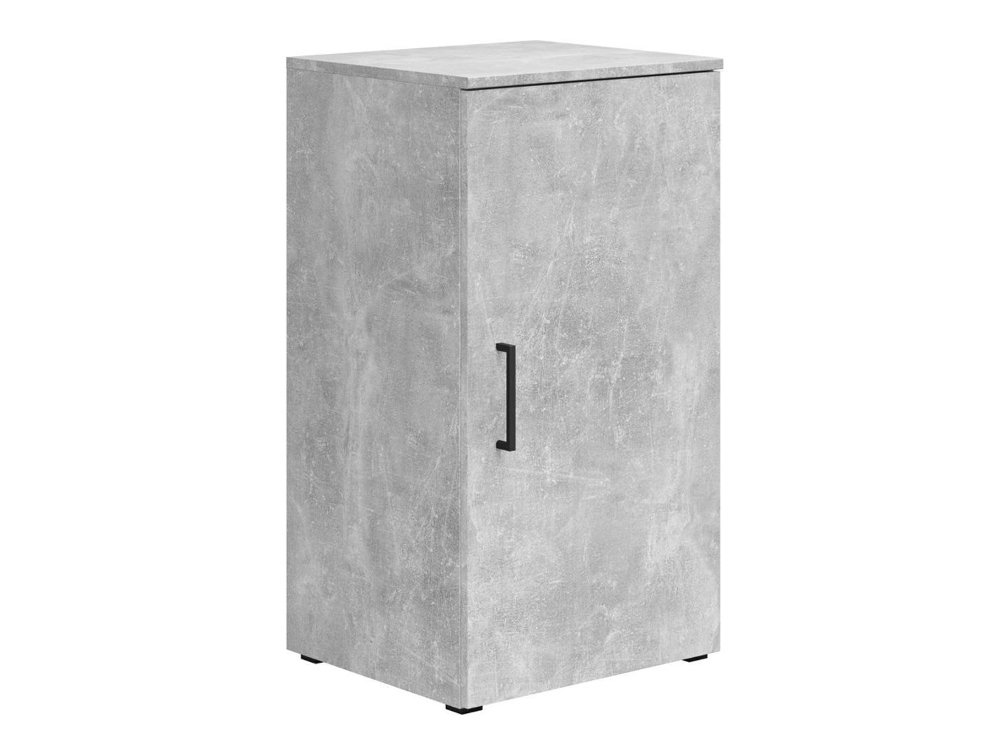 Closed single-door bookcase MultiDo cabinet, 45 cm, bright atelier