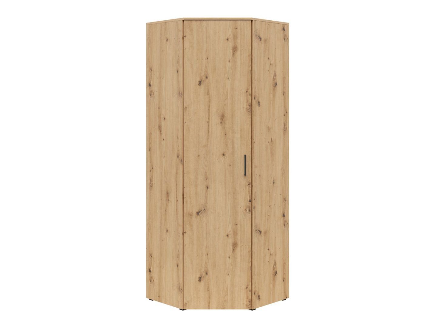 Closed corner bookshelf with doors MultiDo 71.5x71.5 cm, oak color - Image 5