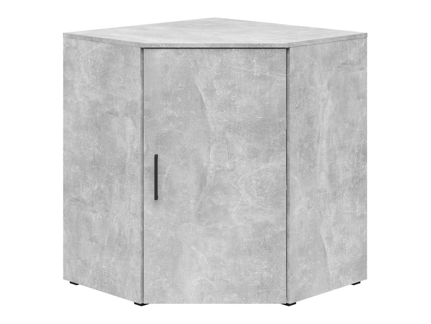 Closed corner bookshelf with doors MultiDo 71.5x71.5 cm, bright atelier - Image 5