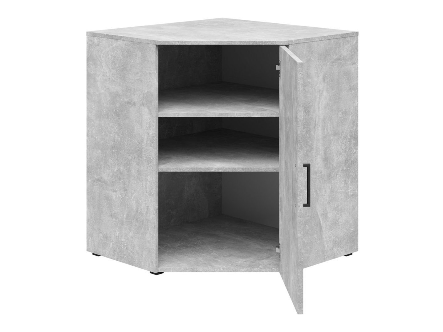 Closed corner bookshelf with doors MultiDo 71.5x71.5 cm, bright atelier - Image 6
