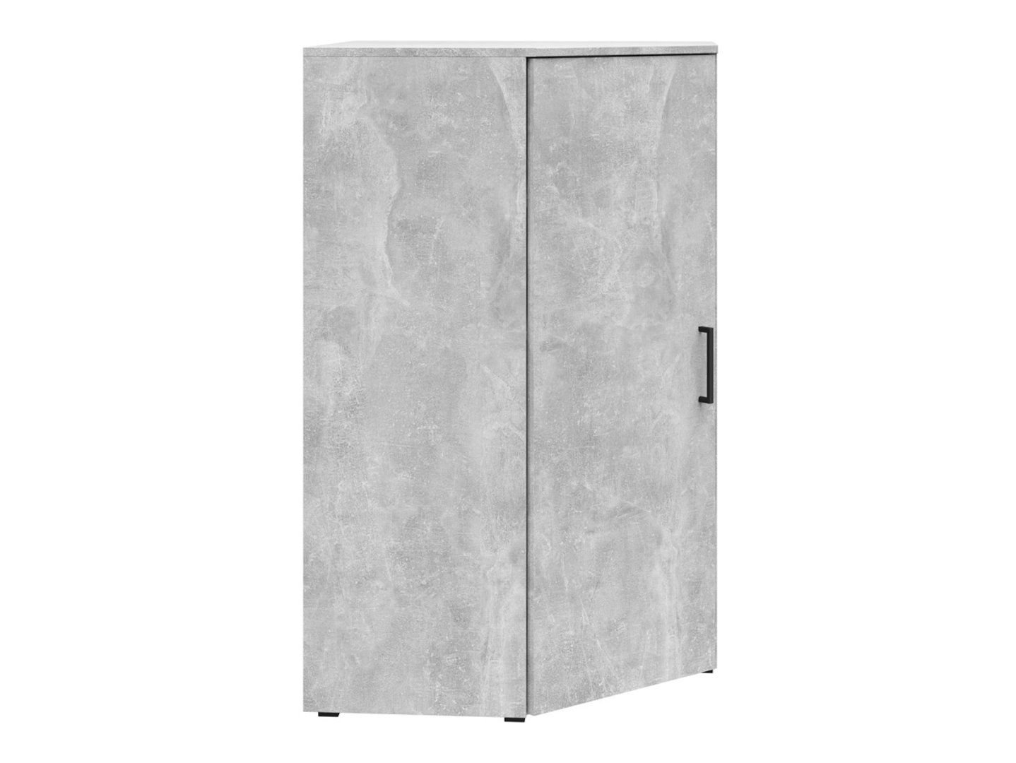 Closed corner bookshelf with doors MultiDo 71.5x71.5 cm, bright atelier - Image 3