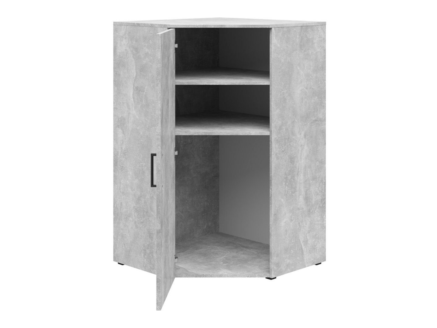 Closed corner bookshelf with doors MultiDo 71.5x71.5 cm, bright atelier - Image 6