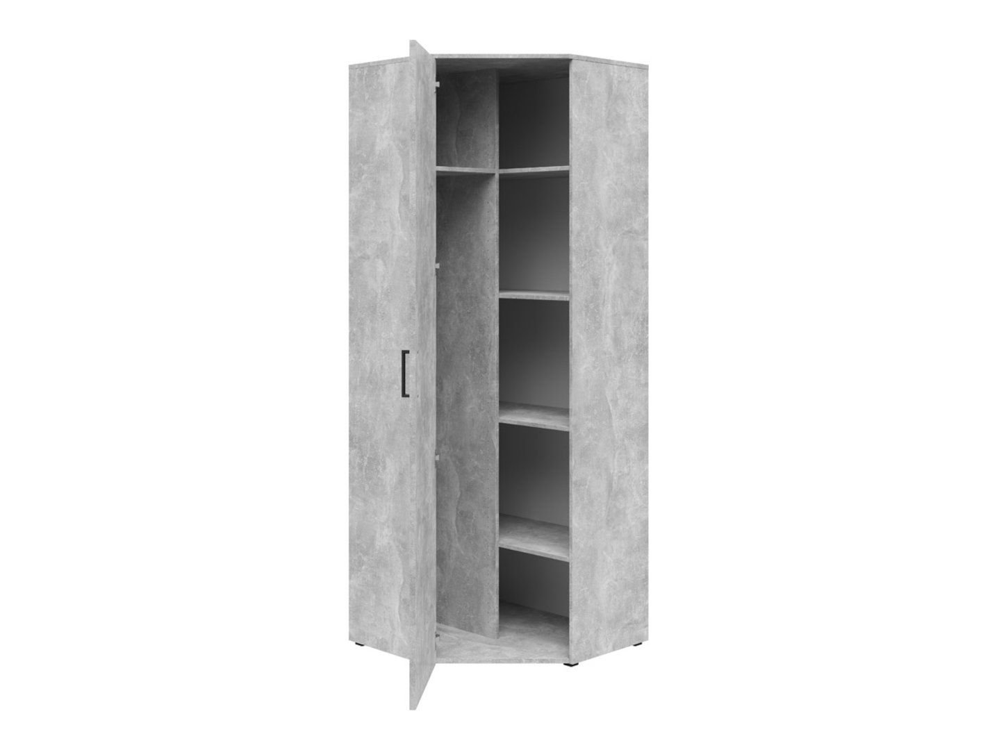 Closed corner bookshelf with doors MultiDo 71.5x71.5 cm, bright atelier - Image 2