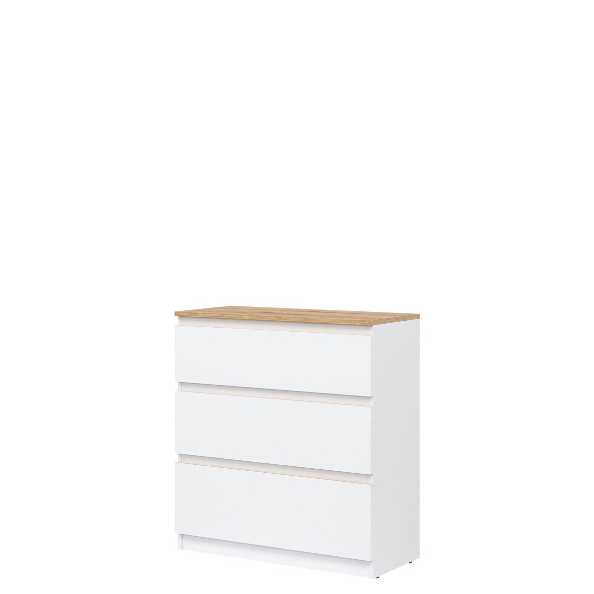 REMI RM02 CHEST OF DRAWERS, WHITE/OAK COLOR, EVOKE - Image 3