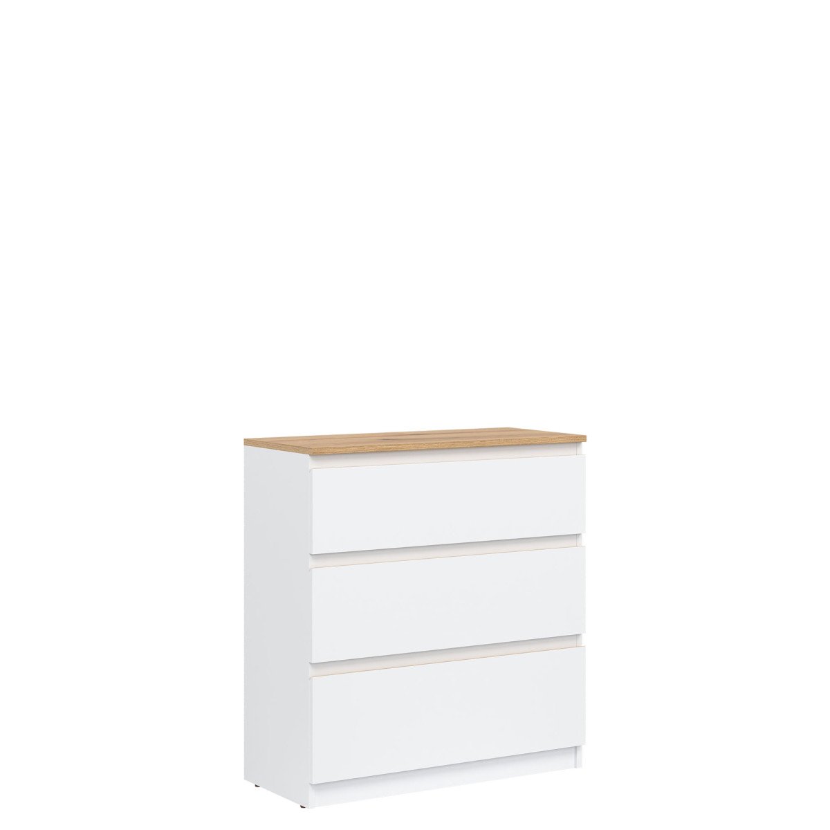REMI RM02 CHEST OF DRAWERS, WHITE/OAK COLOR, EVOKE - Image 5