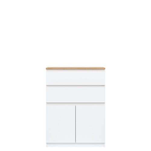REMI RM05 chest of drawers, white/oak, “Evoke”