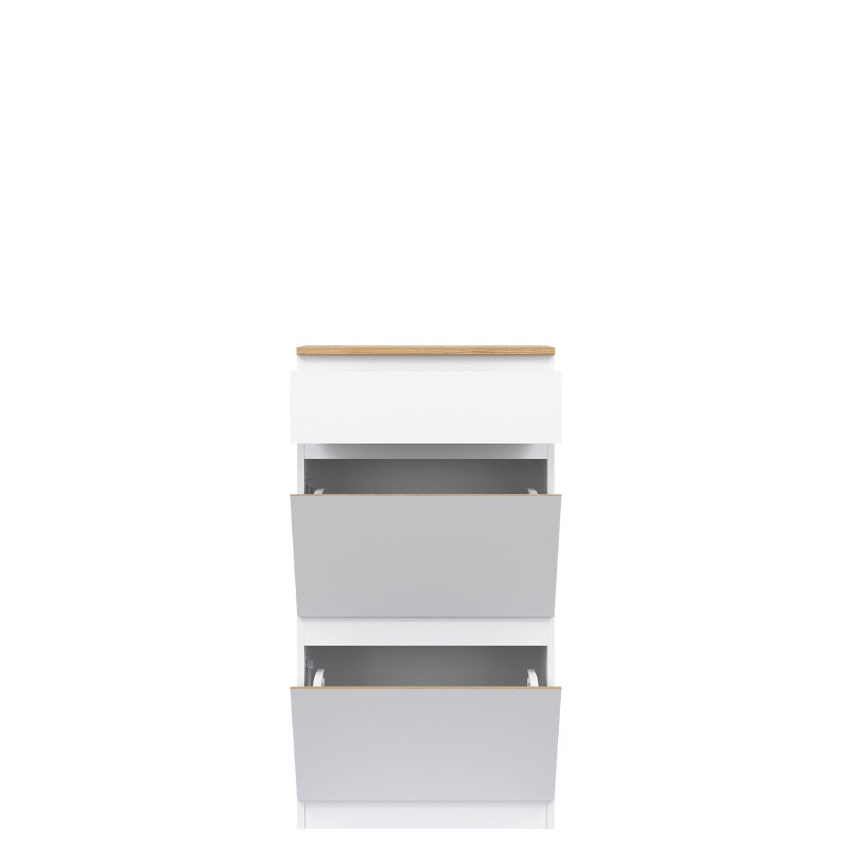 REMI RM11 SHOE CABINET WHITE/OAK EVOKE - Image 2
