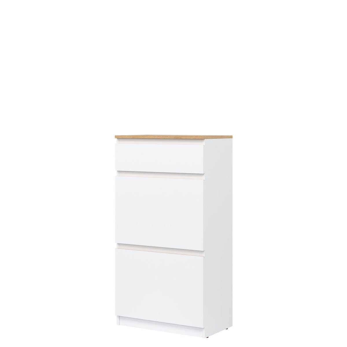 REMI RM11 SHOE CABINET WHITE/OAK EVOKE - Image 3