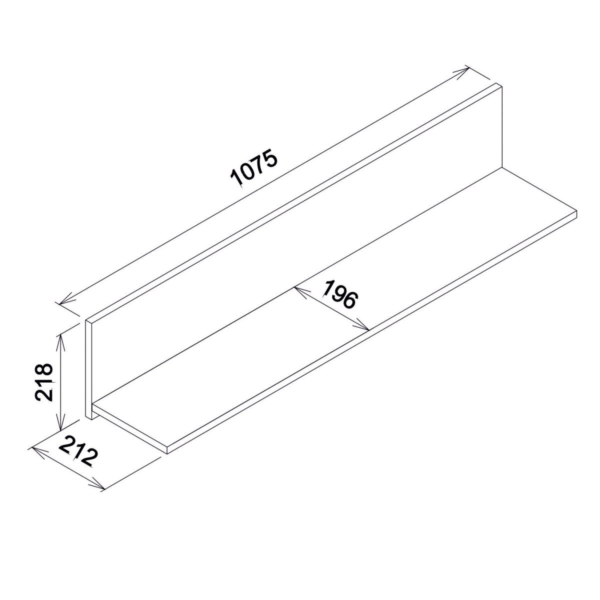 REMI RM13 HANGING SHELF CASTELLO OAK - Image 4