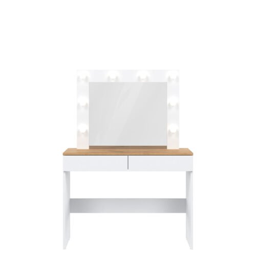 REMI RM16 DRESSING TABLE WHITE/OAK EVOKE