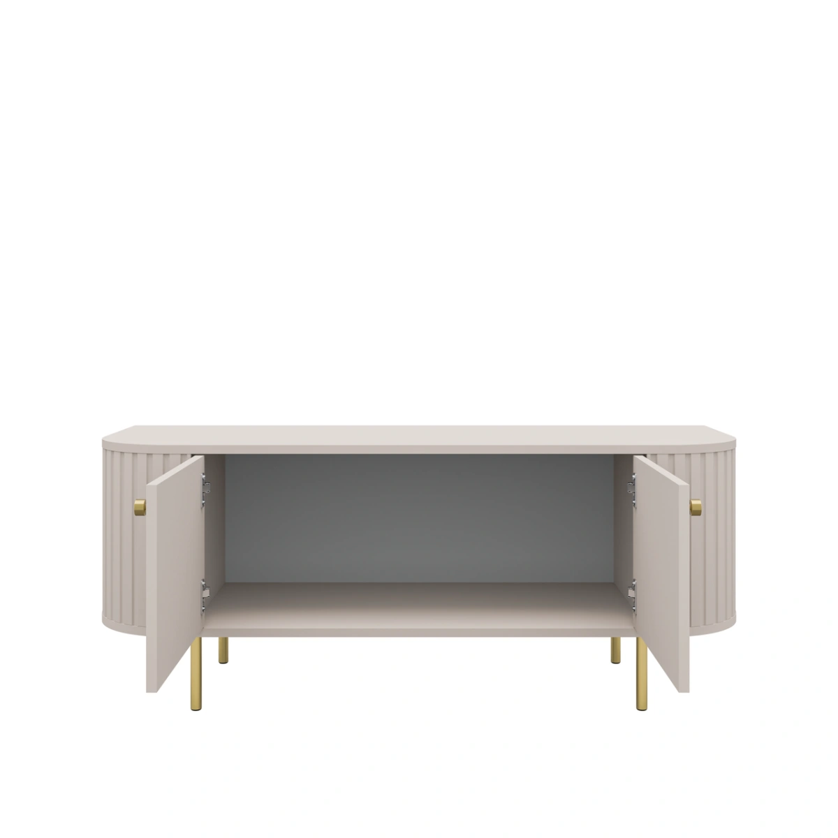 2F TV cabinet with cabinets 302 Oval beige - Image 4