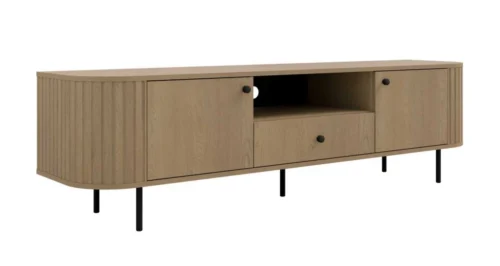 TV cabinet 2F 1S with drawer 321 Oval cremona oak