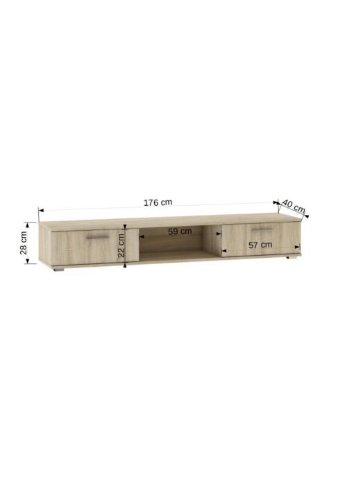 TV ARIDEA glossy black / matte black ADRK