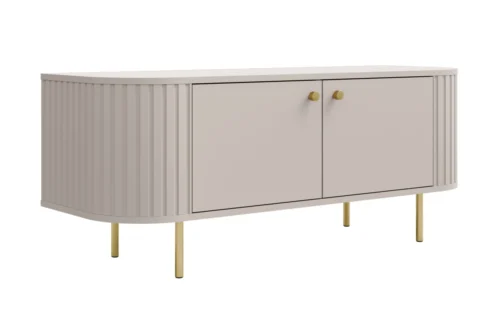 2F TV cabinet with cabinets 302 Oval beige