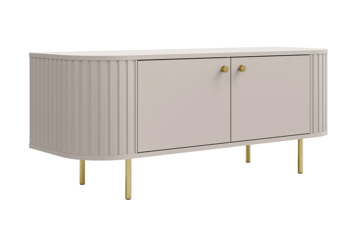 2F TV cabinet with cabinets 302 Oval beige