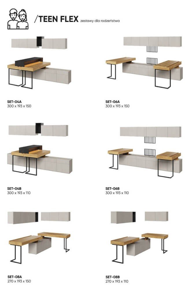 TEEN FLEX SET-08B furniture set - Image 3