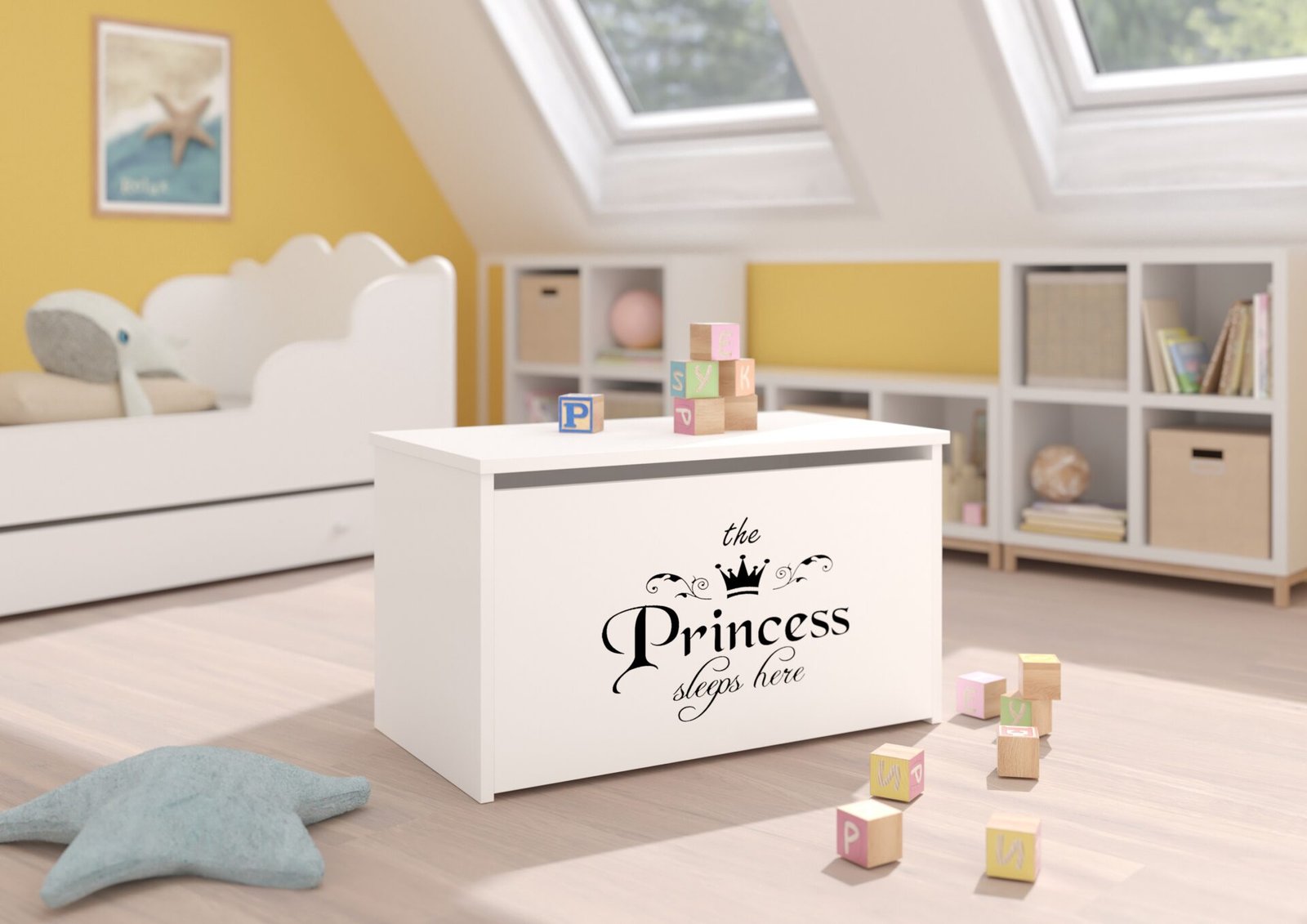 Toy chest DARIA white/princess black ADRK - Image 2
