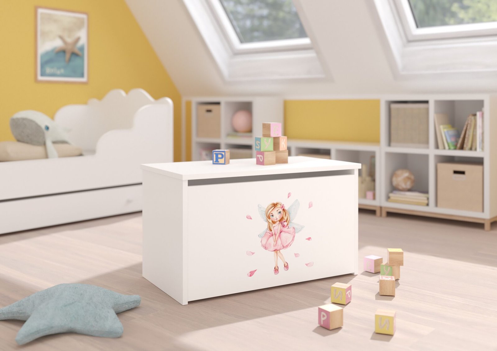 Toy chest DARIA White/Girl with wings ADRK - Image 2