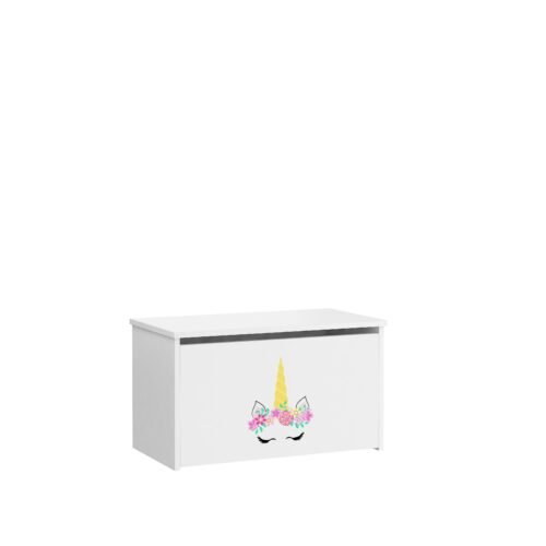 DARIA white/unicorn ADRK toy chest