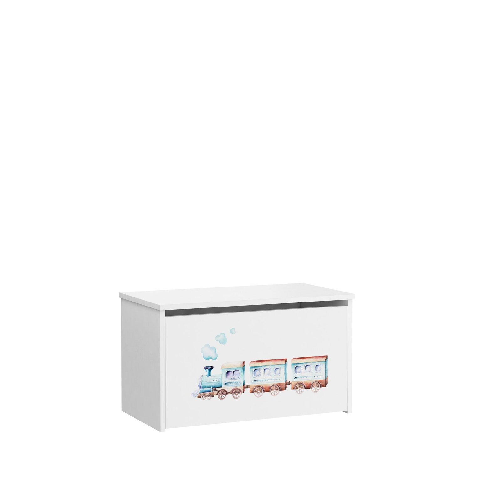 DARIA toy chest, white/ADRK train