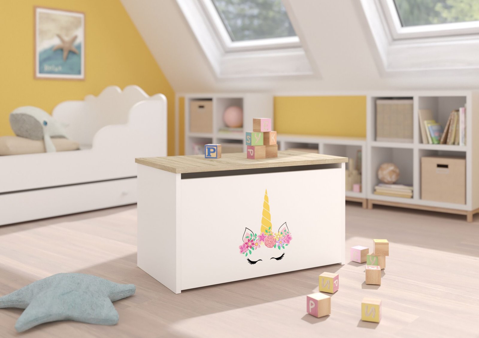 DARIA toy chest white/Sonoma ADRK - Image 2