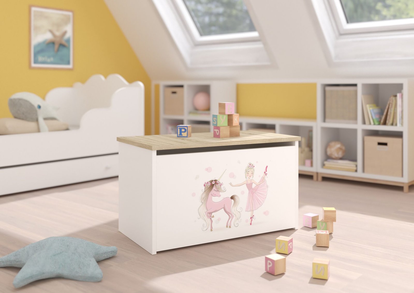 DARIA toy chest white/Sonoma ADRK - Image 2
