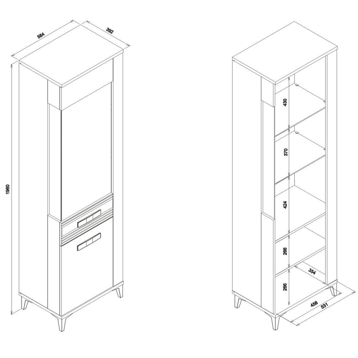 SNOBI SB08 left display case set - Image 2