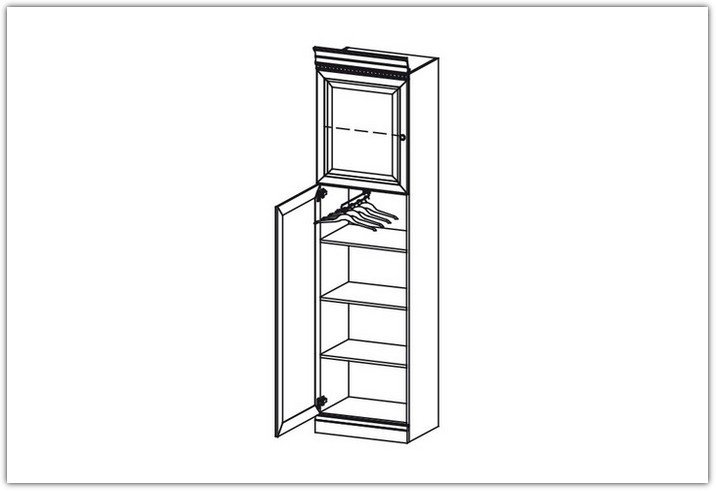 Wardrobe with pull-out hanger BARCELONA BA-12 L,P - Image 8
