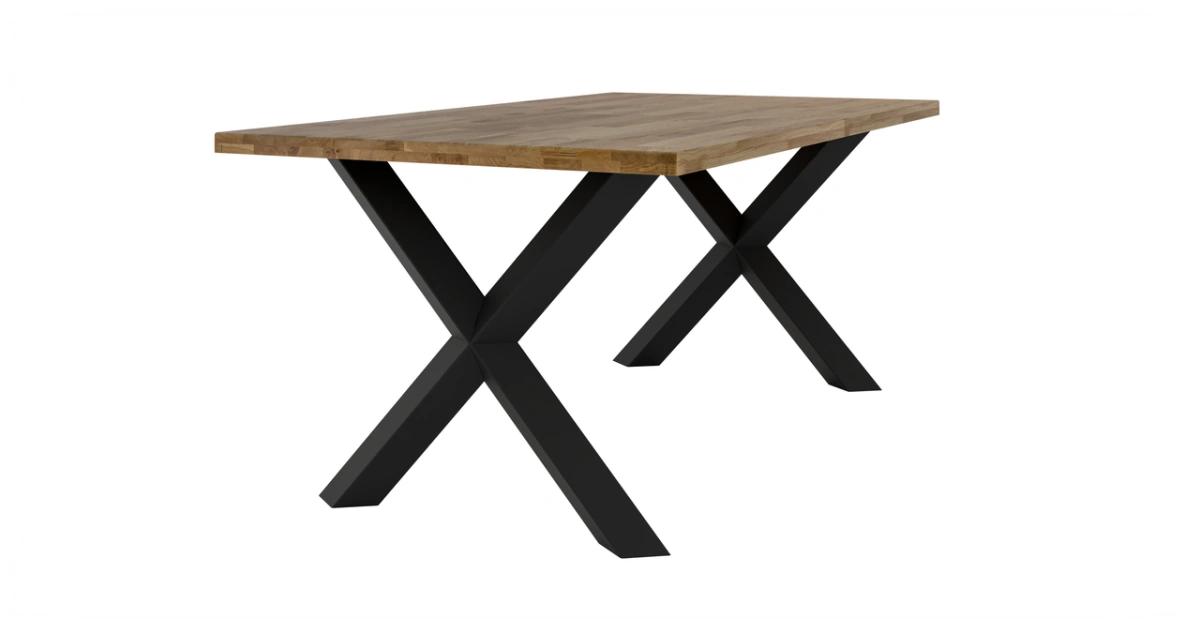 Malmo Linear Oiled Oak Wooden Loft Table - Image 4