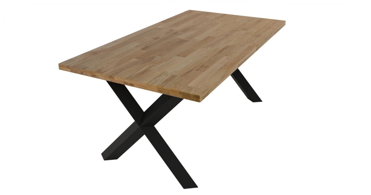 Malmo Linear Oiled Oak Wooden Loft Table - Image 3