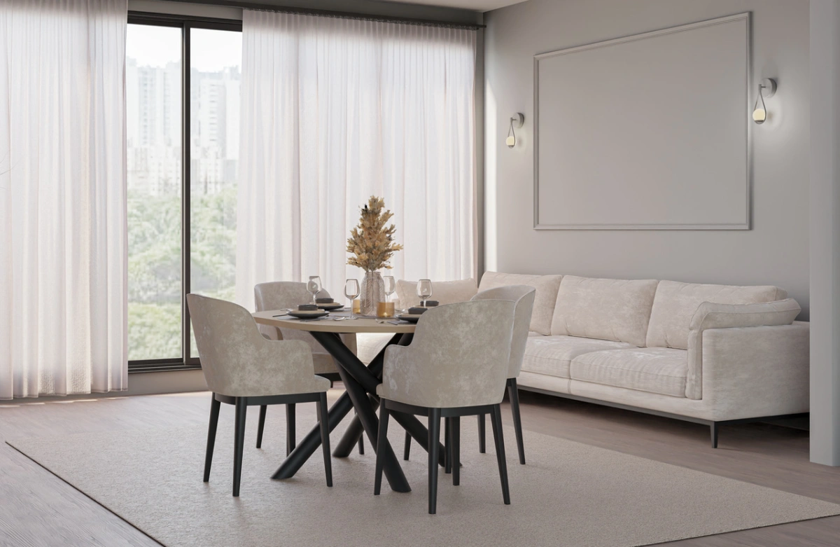 Oslo oval loft table, 138 cm, Lindberg oak - Image 4