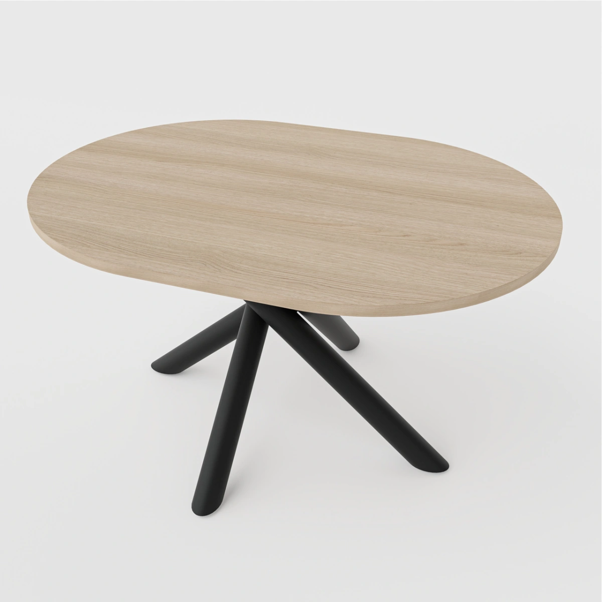 Oslo oval loft table, 138 cm, Lindberg oak - Image 2