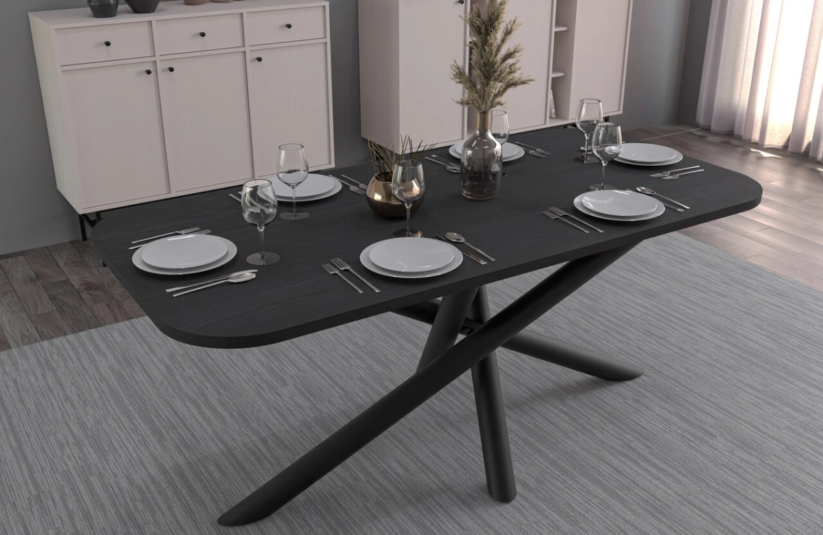 Oslo oval loft table 185x90 cm, Portland ash - Image 3