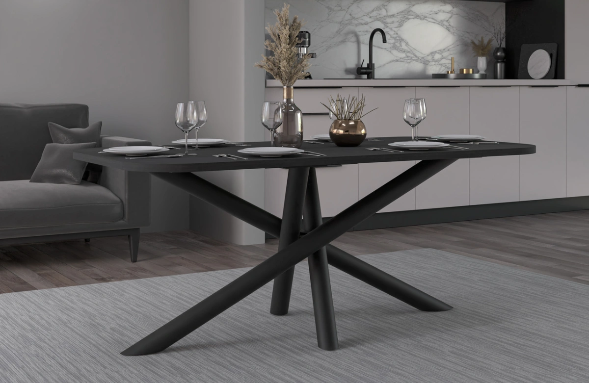 Oslo oval loft table 185x90 cm, Portland ash - Image 4