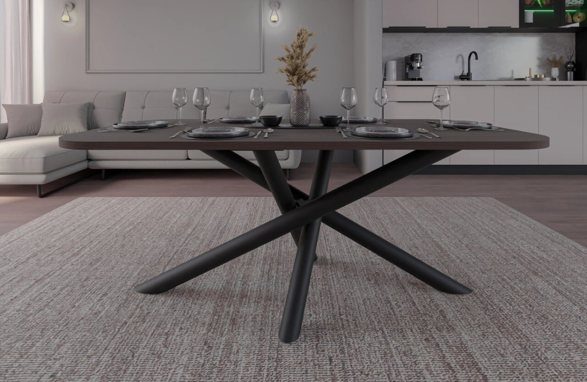 Oslo oval loft table, 185x90 cm, Wisconsin walnut - Image 5