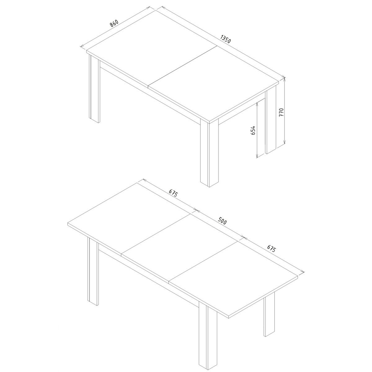 GREY GR11 EXTENDED TABLE - Image 4