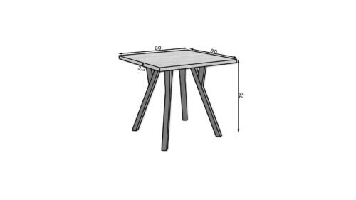 RODOS 84 Lefkas/black ADRK table