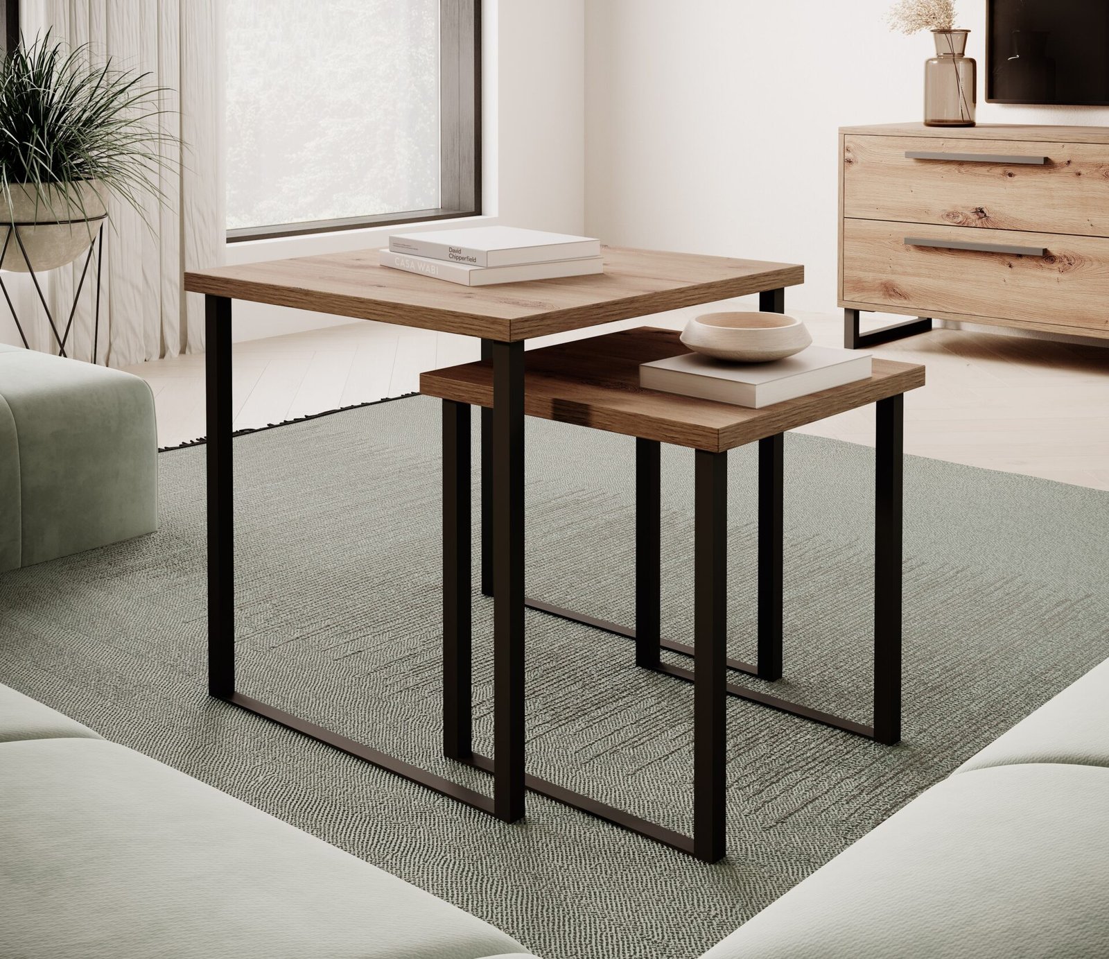 ARIA Artisan/Black ADRK 2-in-1 Coffee Table - Image 3