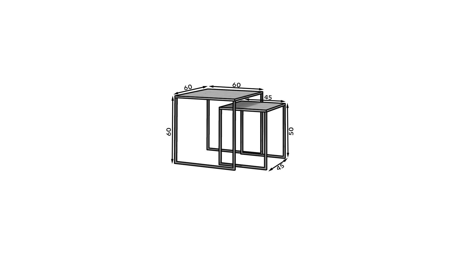ARIA Artisan/Black ADRK 2-in-1 Coffee Table - Image 4