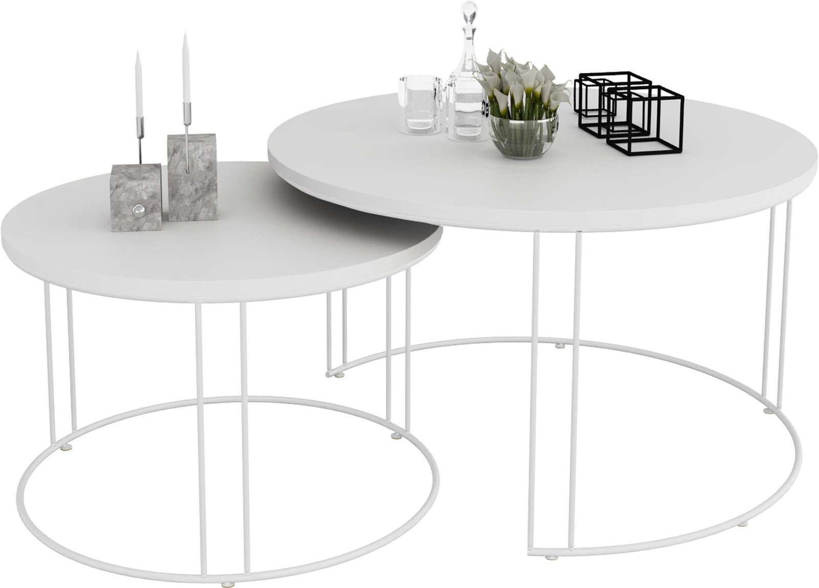 ETTA 2-in-1 coffee table, white, ADRK