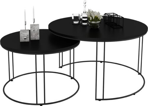 ETTA 2-in-1 coffee table, black, ADRK